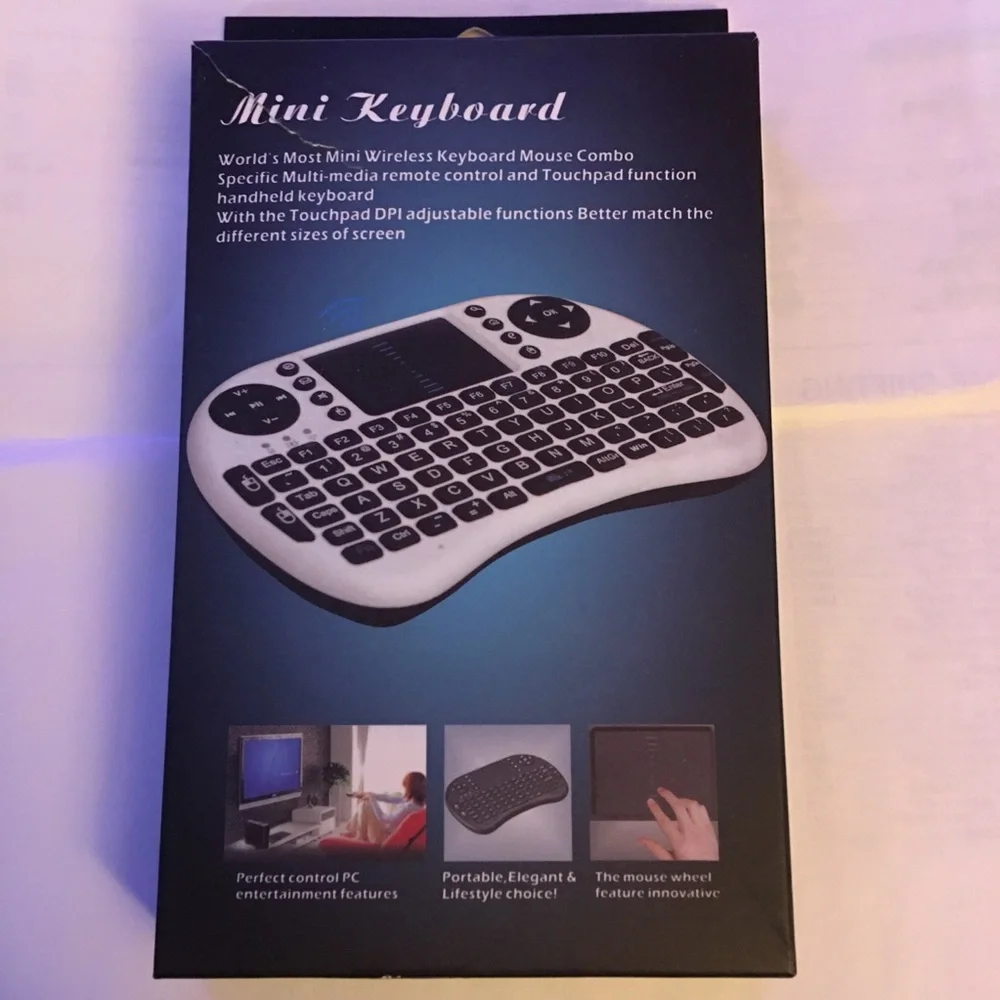 Mini Wireless Keyboard Combo Multi-Media remote control and touch pad function - Picture 1 of 7